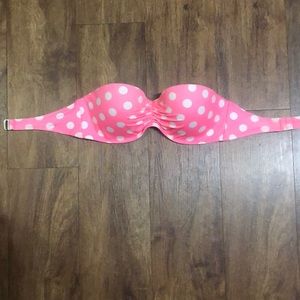 Victoria’s Secret Strapless Polka Dot Swim Top